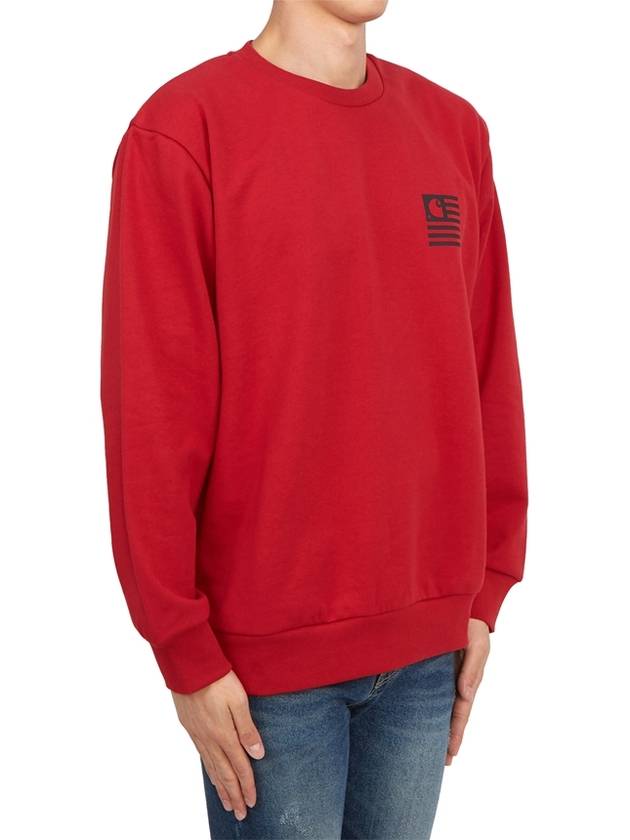 Logo Print Sweatshirt Red - CARHARTT WIP - BALAAN 5