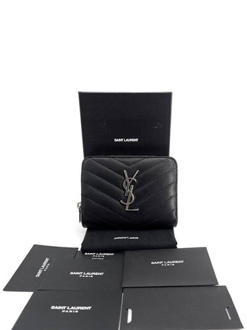 Zipper around compact half wallet 403723 - SAINT LAURENT - BALAAN 1