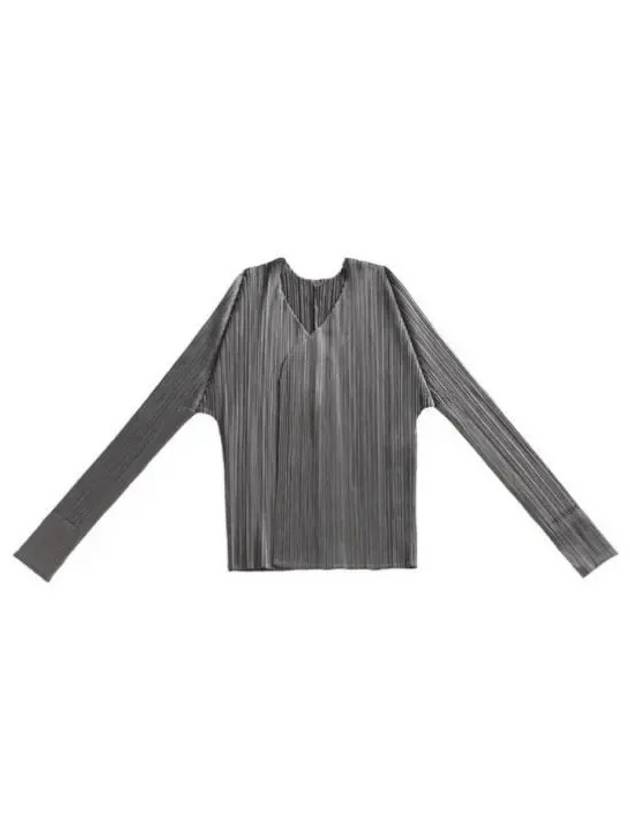 Pleats Basic Cardigan Grey - ISSEY MIYAKE - BALAAN 2