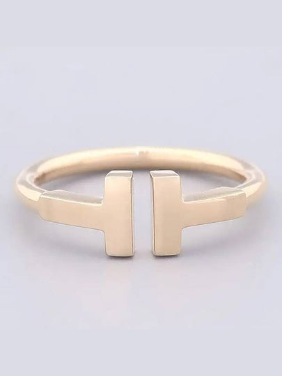 Tiffany 18K Rose Gold T Collection Wire Ring No 8 - TIFFANY & CO. - BALAAN 2