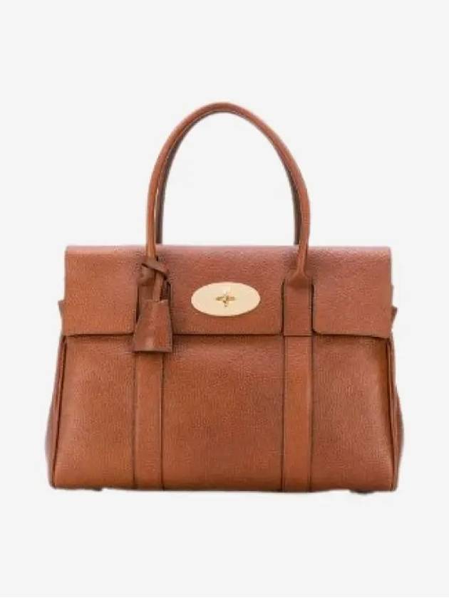 Bayswater Natural Grain Tote Bag Oak - MULBERRY - BALAAN 2