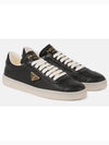 Leather Low-Top Sneakers Black - PRADA - BALAAN 2