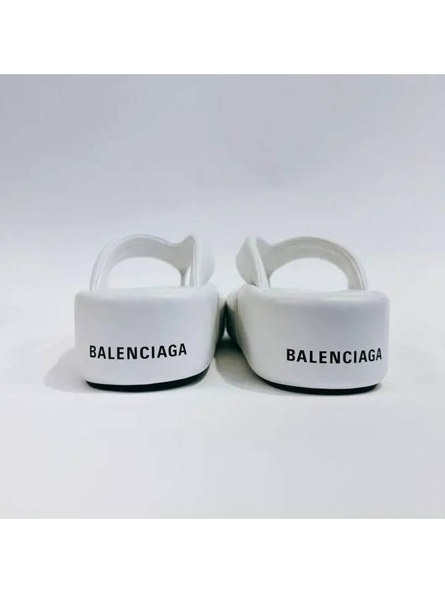 Women's Rise Thong Flip Flops White - BALENCIAGA - BALAAN 6