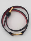 V Double Strap Bracelet Black Pure Red - VALENTINO - BALAAN 5