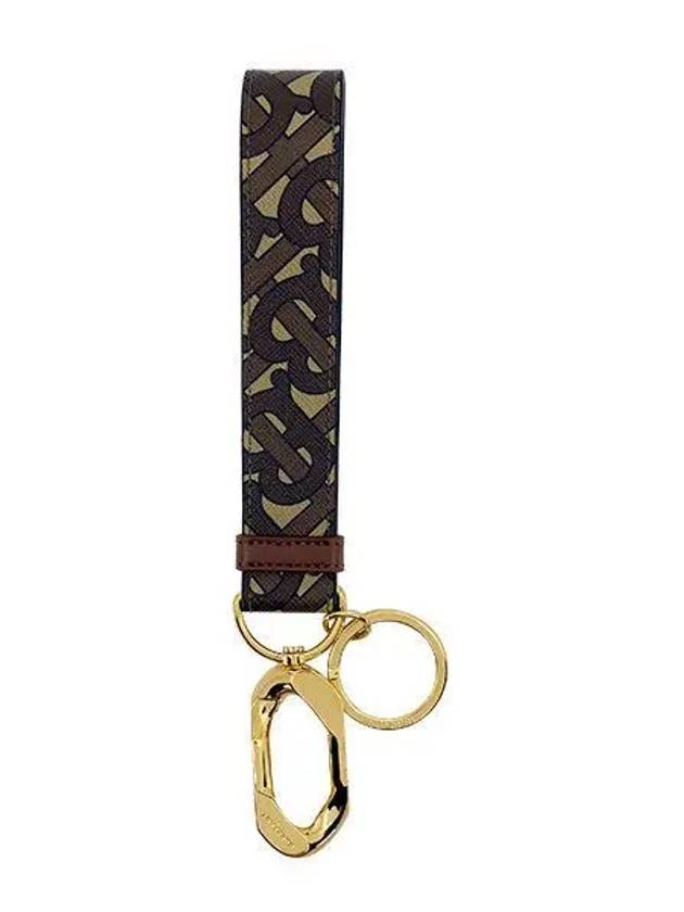 TB Monogram Print Strap Key Holder Brown - BURBERRY - BALAAN 2