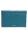 Dot Saddle Slim Mini Transportation Card Wallet Dusty Blue - LE MASQUE - BALAAN 6