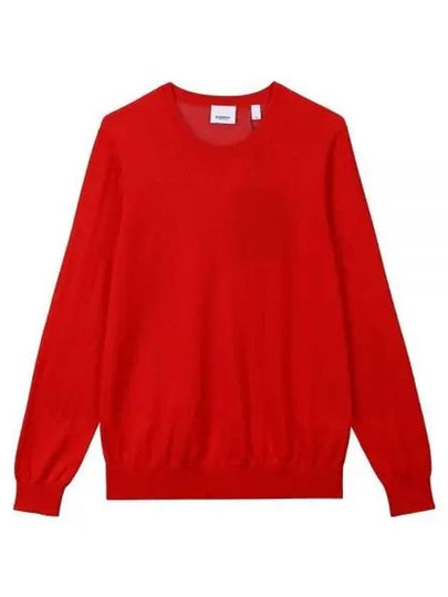 Check Detail Wool Knit Top Red - BURBERRY - BALAAN 2