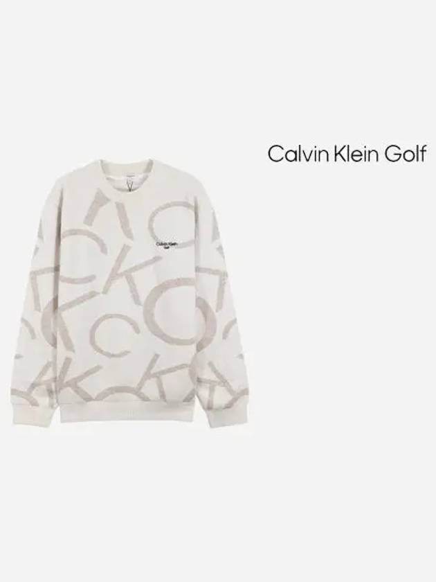 Men s CK Big Logo Wool Knit Sweater CA1SW230512 - CALVIN KLEIN GOLF - BALAAN 7