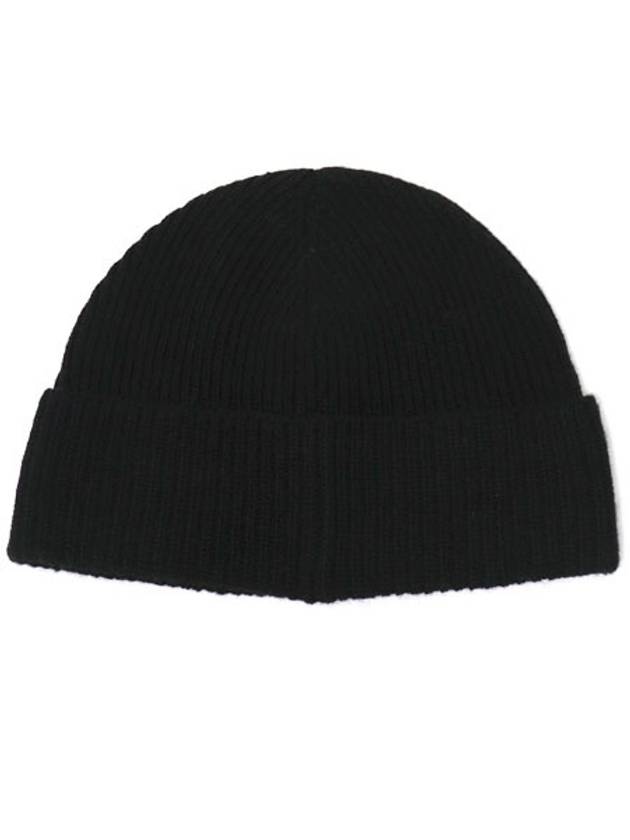 Bear Rib Knit Beanie Black - POLO RALPH LAUREN - BALAAN 3