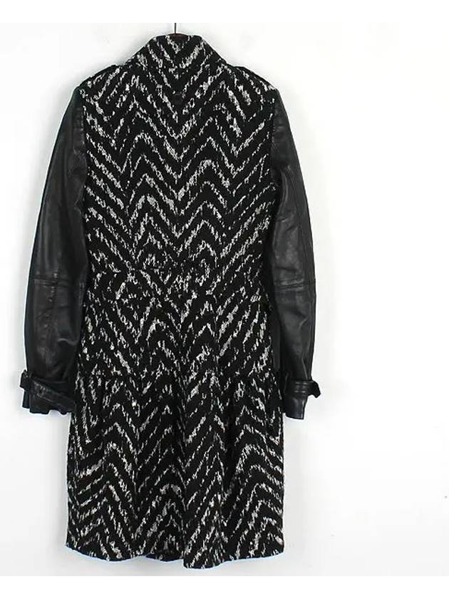 Smith Market Used Luxury Herringbone Coat Women s Clothing - BURBERRY - BALAAN 3