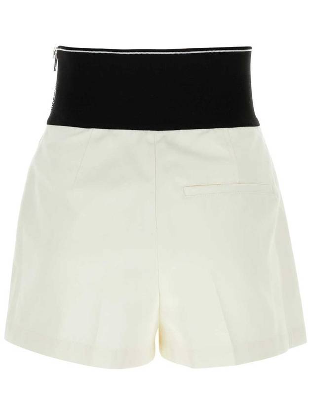 Safari Shorts in Cotton Tailoring White - ALEXANDER WANG - BALAAN 3