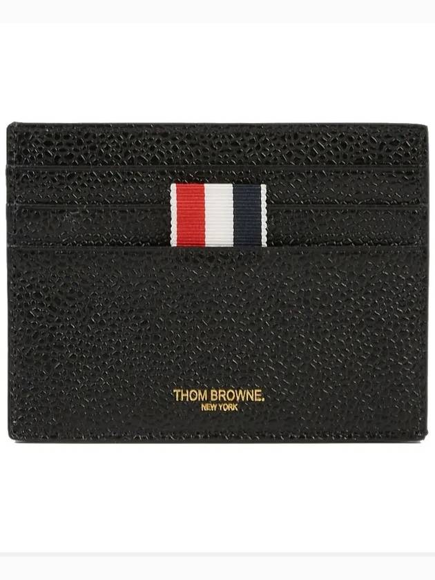 RWB Edge Stain Double Sided Card Holder Black - THOM BROWNE - BALAAN 3