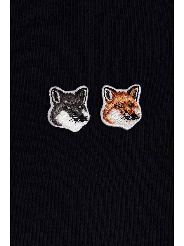 Double Fox Head Patch Classic Sweatshirt Anthracite - MAISON KITSUNE - BALAAN 6