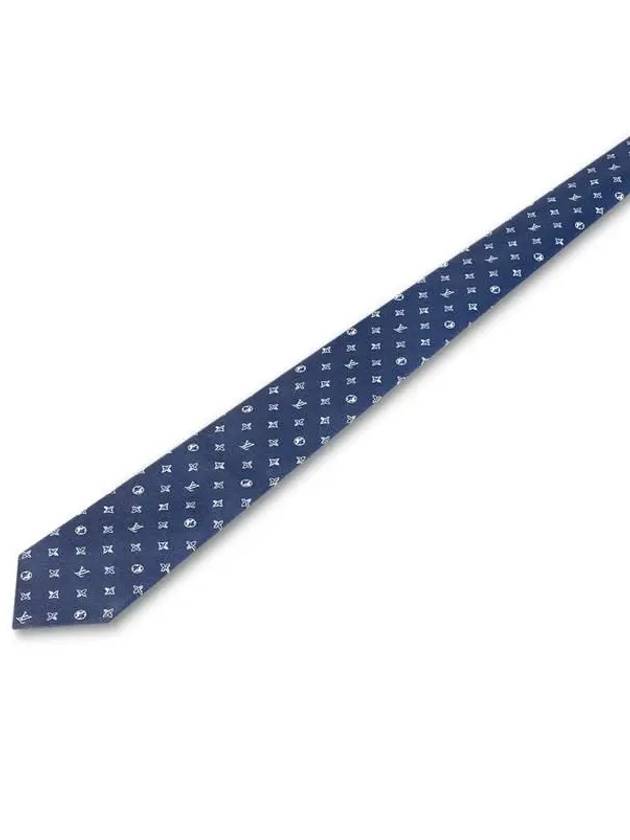 Men's Monogram Eclipse Tie Blue - LOUIS VUITTON - BALAAN 3