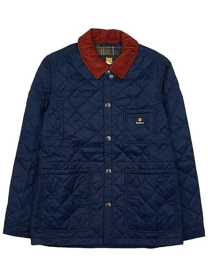 Kenning Quilting  Logo Patch Jacket Navy - BARBOUR - BALAAN 2