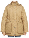 Diamond Quilted Nylon Jacket Archive Beige - BURBERRY - BALAAN 5