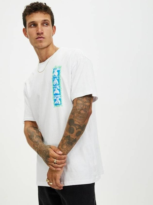 AU AUSTRALIA YOUTH BRIGADE T Shirt ST024W2005 White MENS M L - STUSSY - BALAAN 1