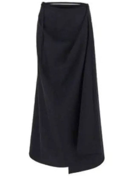 Women's Tailored Long A Line Skirt Jet Black - LEMAIRE - BALAAN 2