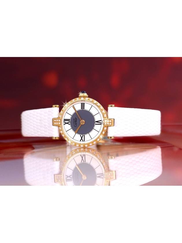 Must Bentham White Two Tone Women s Diamond Watch - CARTIER - BALAAN 2