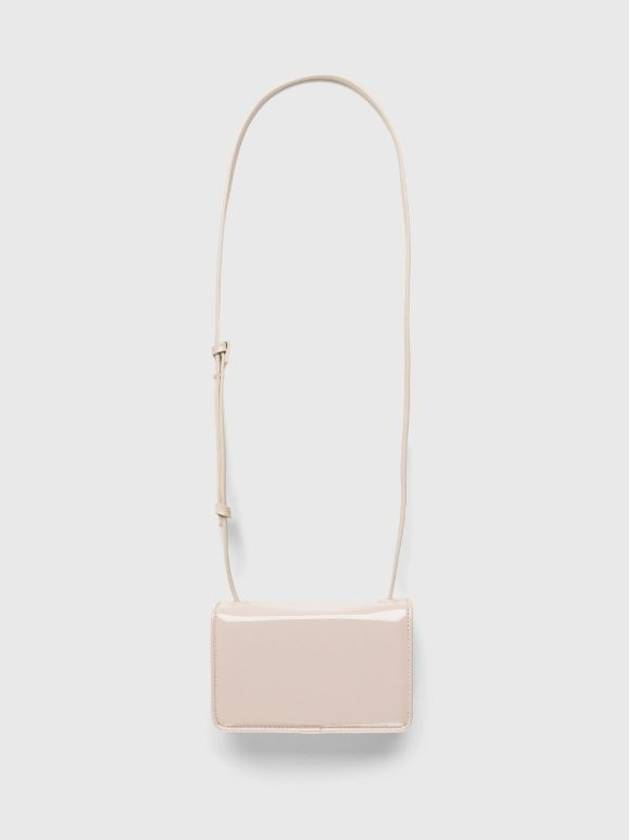 Face Patch Crossbody Shoulder Bag Beige Purple Women's - ACNE STUDIOS - BALAAN 2