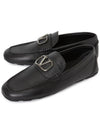 V Logo Signature Loafers Black - VALENTINO - BALAAN 2