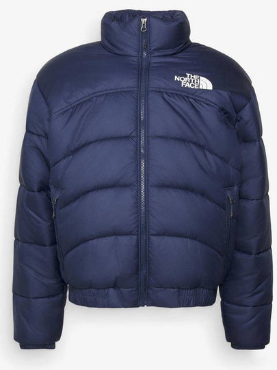 Women's Logo Print Side Zip Pockets Padding Navy - THE NORTH FACE - BALAAN 2