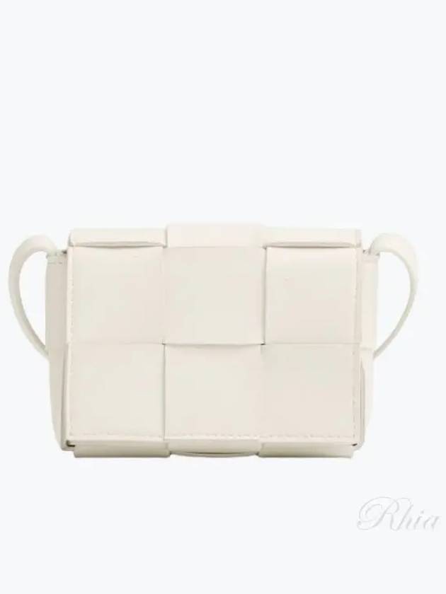 Intrecciato Cassette Small Cross Bag White - BOTTEGA VENETA - BALAAN 2