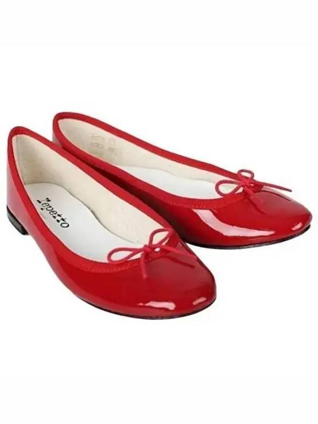 Women's Cendrillon Leather Ballerinas Flat Flammy Red - REPETTO - BALAAN 2