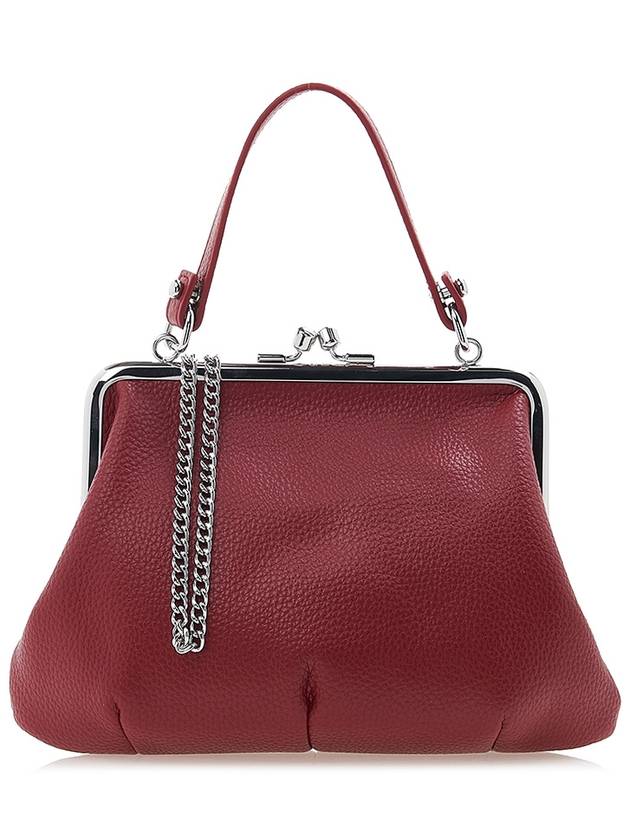 Vegan Leather Granny Frame Purse Tote Bag Red - VIVIENNE WESTWOOD - BALAAN 4