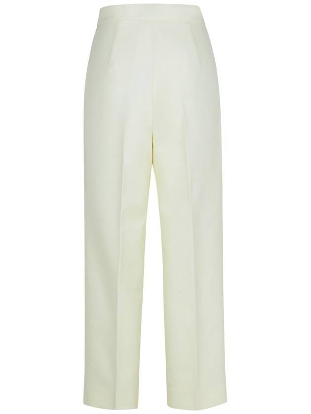 Max Mara 'Verbano' White Virgin Wool Pants - MAX MARA - BALAAN 3