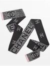 Twilly Silk Long Bandeau Scarf Black Pink - CHANEL - BALAAN 2