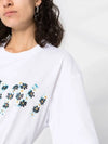 Women's Daisy Flower Logo Printing Round White Short Sleeve THJET49EPMUSCT06DLW 01 - MARNI - BALAAN 2