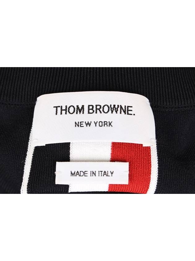 Intarsia Stripe RWB Short Sleeve T Shirt 40 55 - THOM BROWNE - BALAAN 8