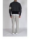 Mohair Tweed 4-Bar Classic V-neck Cardigan Navy - THOM BROWNE - BALAAN 6