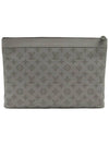 Antrasheet Gray Monogram Shadow Calfskin Pochette Discovery Clutch - LOUIS VUITTON - BALAAN 2