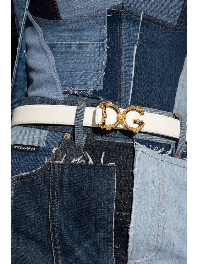 leather belt white - DOLCE&GABBANA - BALAAN 3