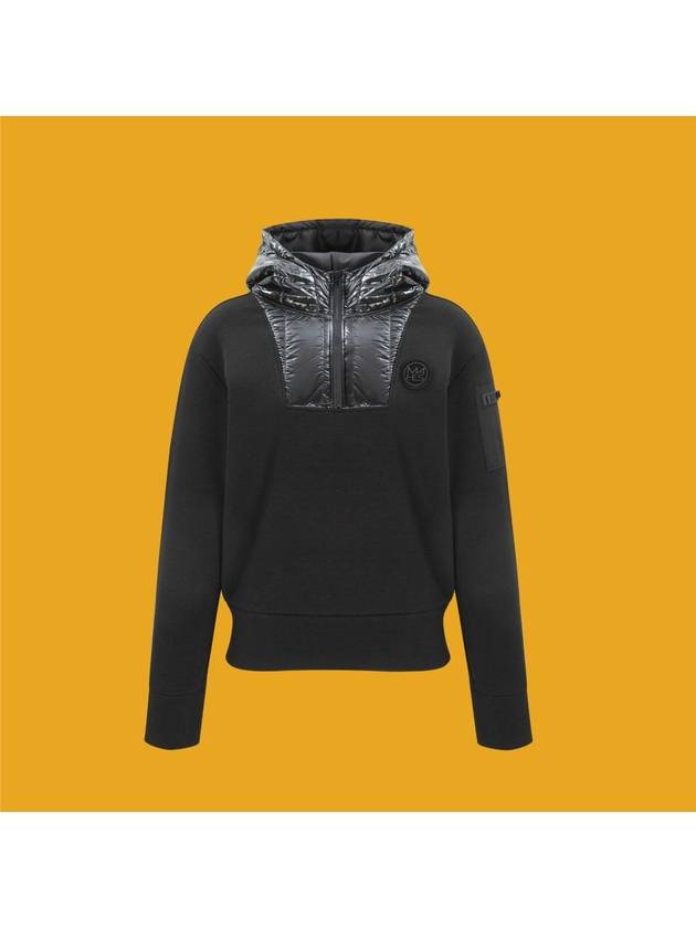 Long Sleeve T-Shirt Early Spring Black Label Glossy Hooded T-shirt GT60589 - MAHES - BALAAN 1