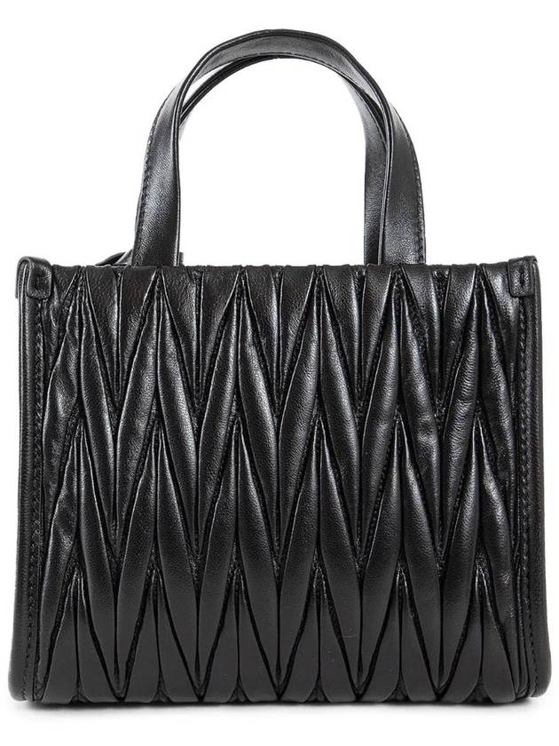 Matelasse Nappa Leather Tote Bag Black - MIU MIU - BALAAN 4