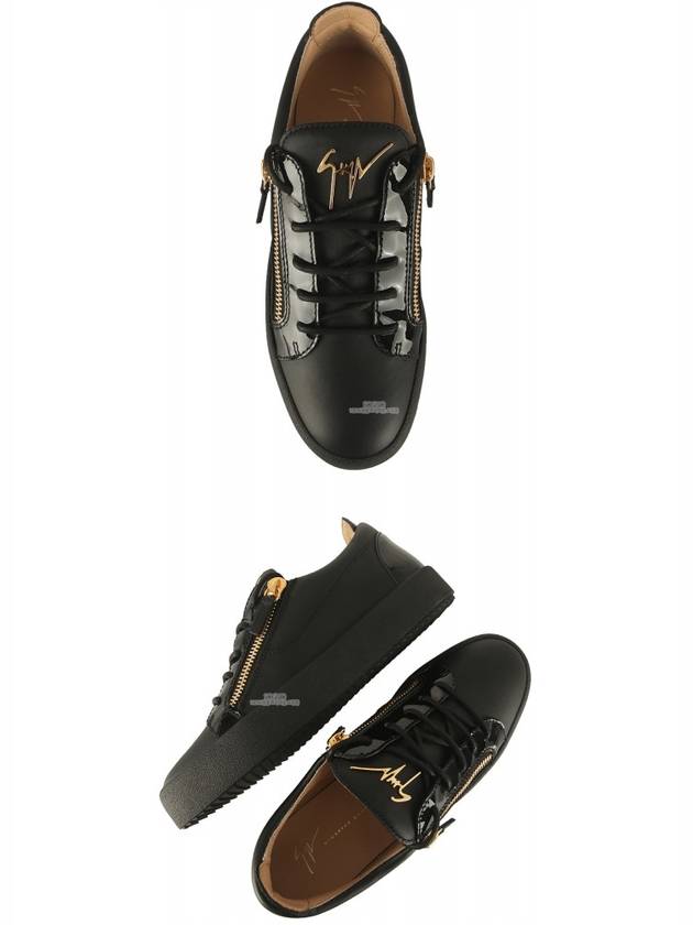 Frankie Crocodile Effect Low-Top Sneakers Black - GIUSEPPE ZANOTTI - BALAAN 8