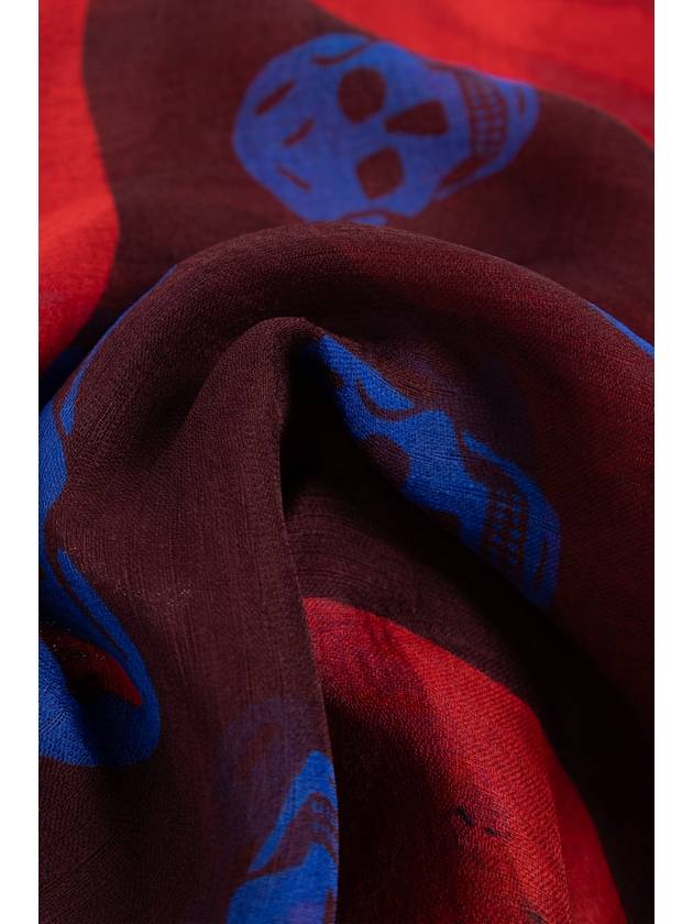 Alexander McQueen Silk Scarf, Women's, Red - ALEXANDER MCQUEEN - BALAAN 4