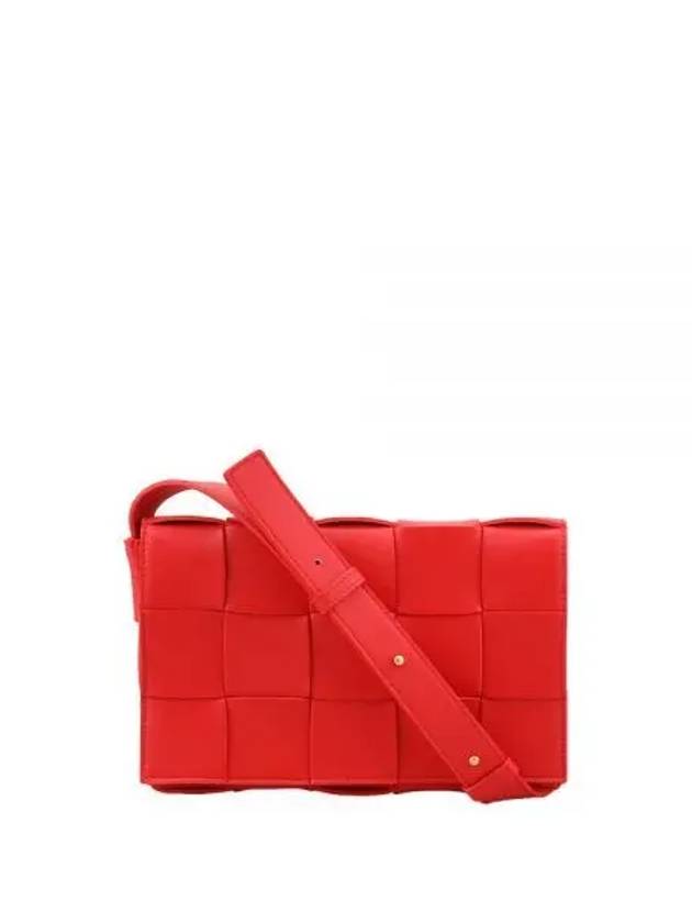 Intrecciato Cassette Cross Bag Red - BOTTEGA VENETA - BALAAN 2