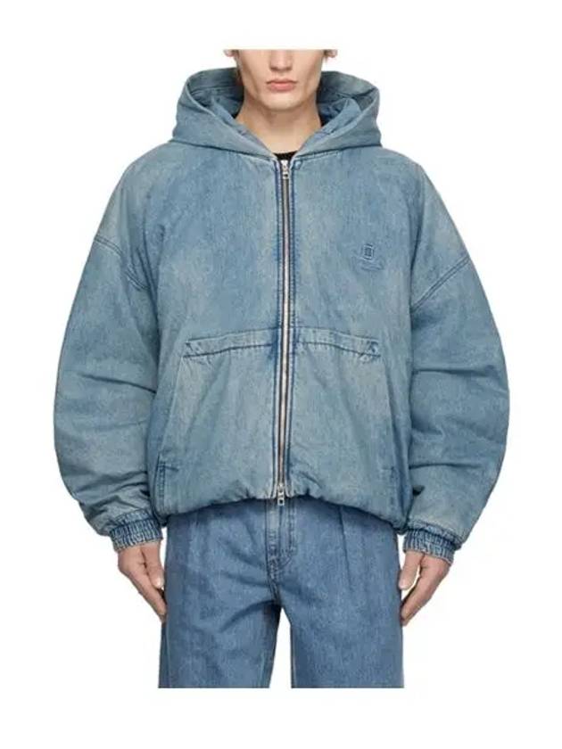 Hooded Denim Jacket Blue - WOOYOUNGMI - BALAAN 2