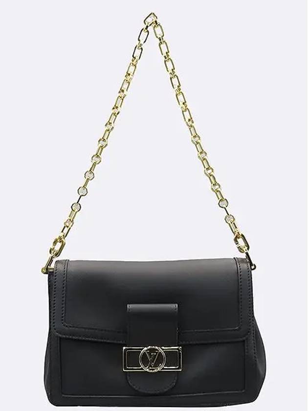 M25209 Black Dauphine Soft MM Shoulder Bag - LOUIS VUITTON - BALAAN 2