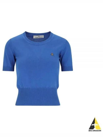 Bea Knit Top Blue - VIVIENNE WESTWOOD - BALAAN 2