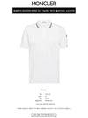 8A00006 84556 002 Chest patch neckline polo tshirt offwhite men's tshirt TJ - MONCLER - BALAAN 2