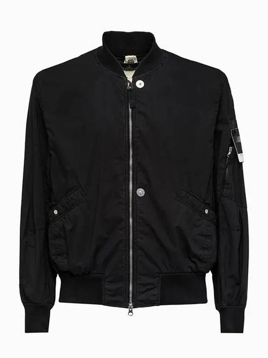 Men's Shadow Project Bomber Jacket Black - STONE ISLAND - BALAAN 2