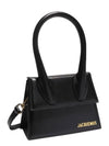 Le Chiquito Moyen Medium Leather Tote Bag Black - JACQUEMUS - BALAAN 2