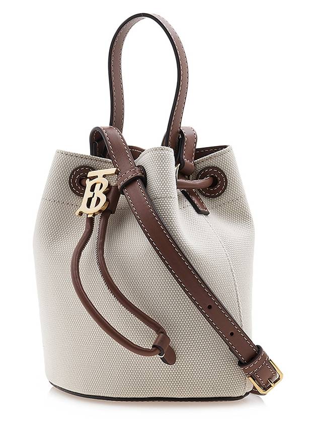 Mini TB Bucket Bag Natural Malt Brown - BURBERRY - BALAAN 3