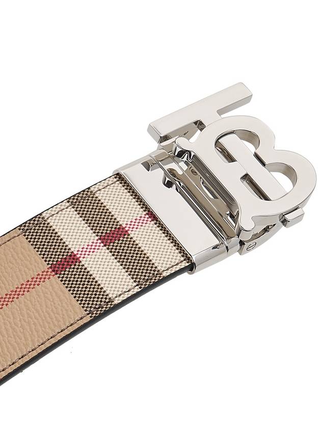 Monogram Motif Vintage Check Reversible Belt Archive Beige - BURBERRY - BALAAN 7