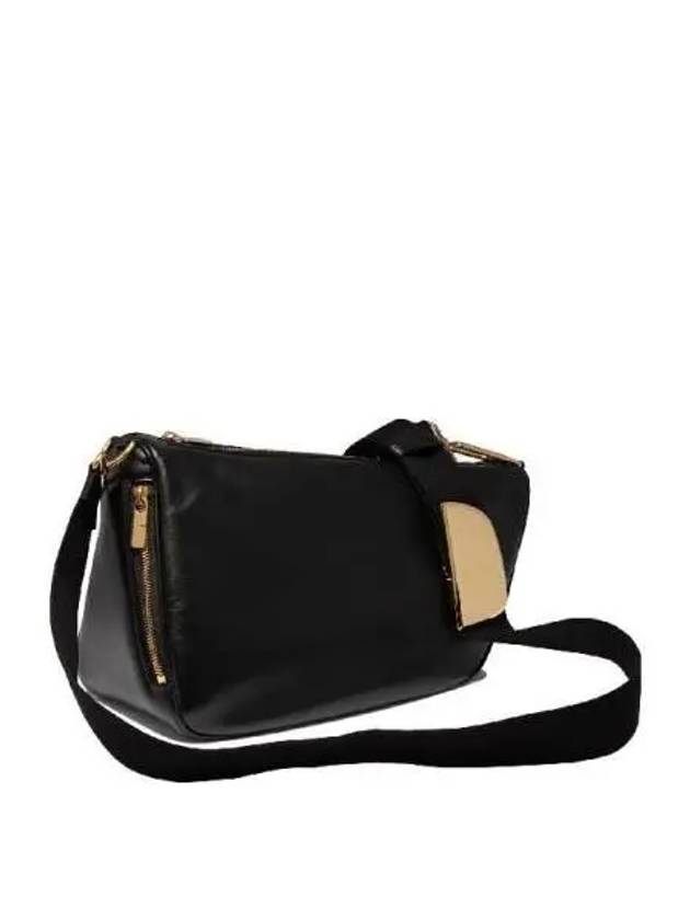 Medium Shield Leather Cross Bag Black - BURBERRY - BALAAN 3